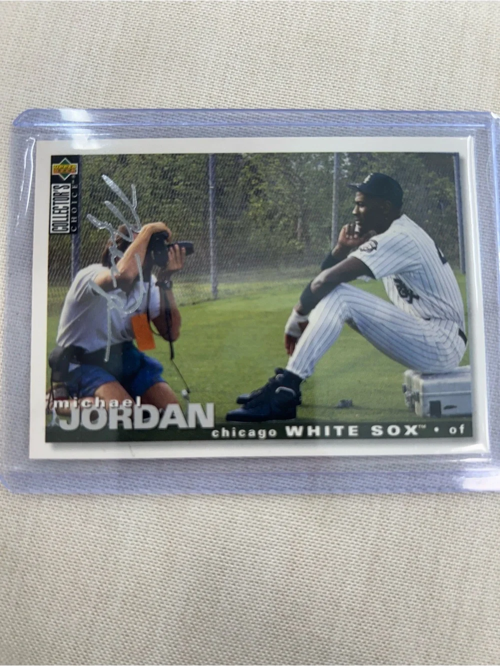 1995 Collectors Choice silver Signature Michael Jordon